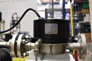 ATEX barrier diaphragm pump dampener in tapflo warehouse