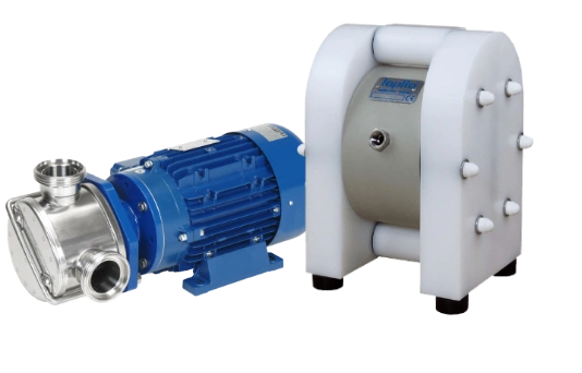 Chemical pumps for aggressive fluids