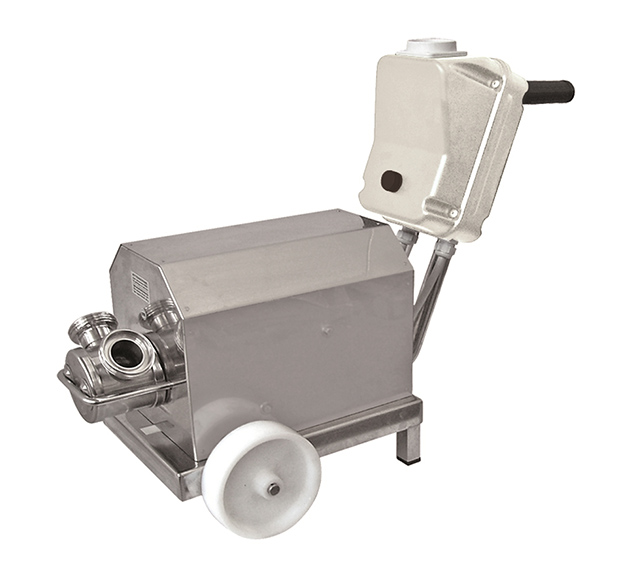 Flexible Impeller Pump with Hygienic Shroud and Trolley