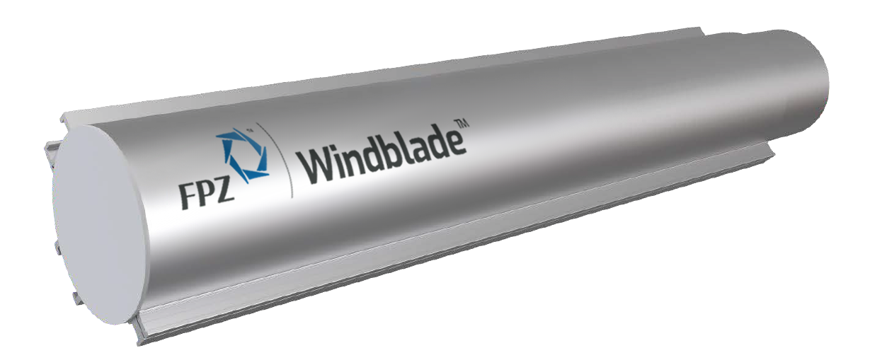 Windlade air knife on a white background