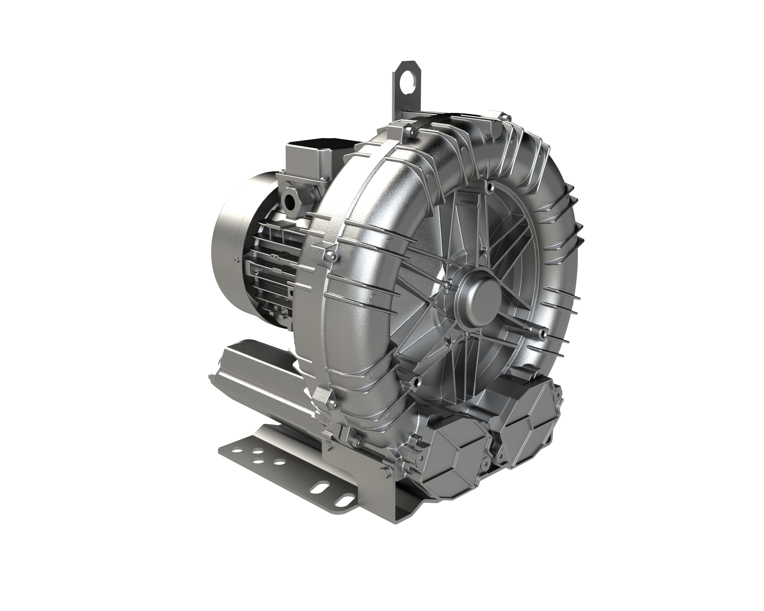 side view of a FPZ Single Impeller Side Channel Blower