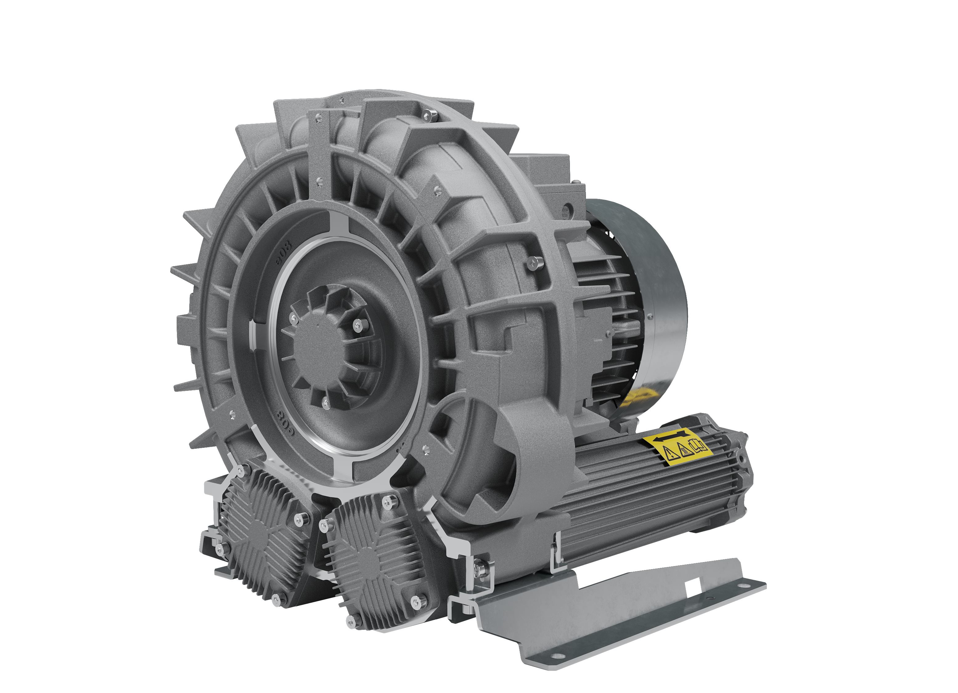 side view of a FPZ Single Impeller Side Channel Blower